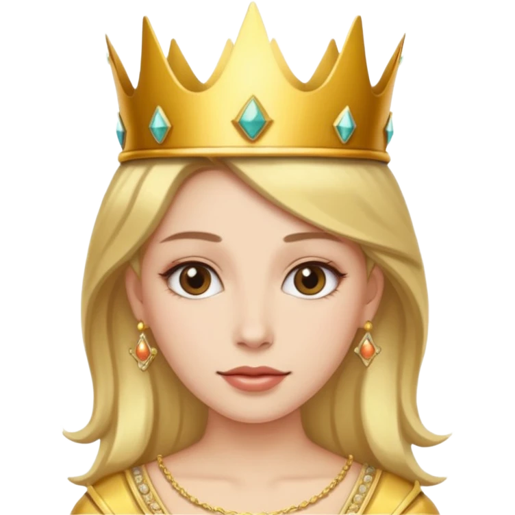 👩🏼‍🦱👸 emoji