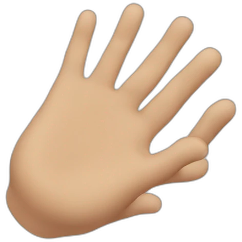 little hand emoji