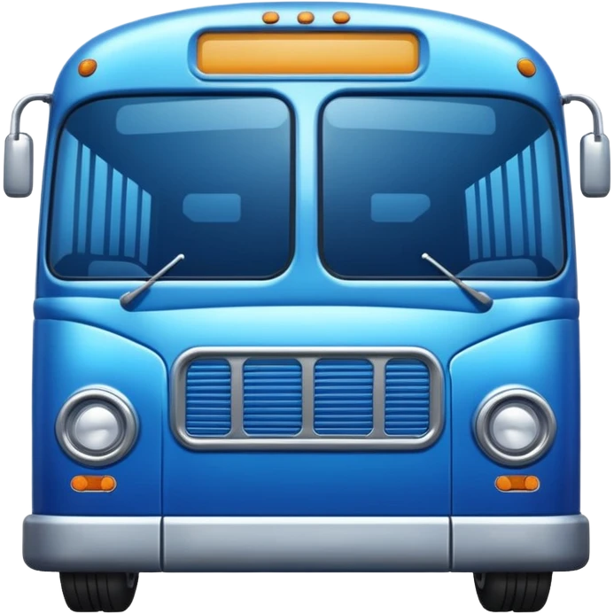 High resolution of  bus emoji