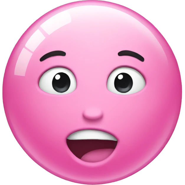 Pink bubble  emoji