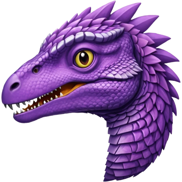 Purple velociraptor emoji