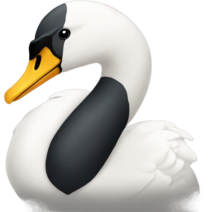 cisne negro de lado  emoji