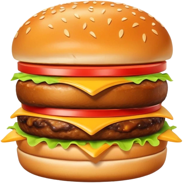 Fries and burger best friends emoji