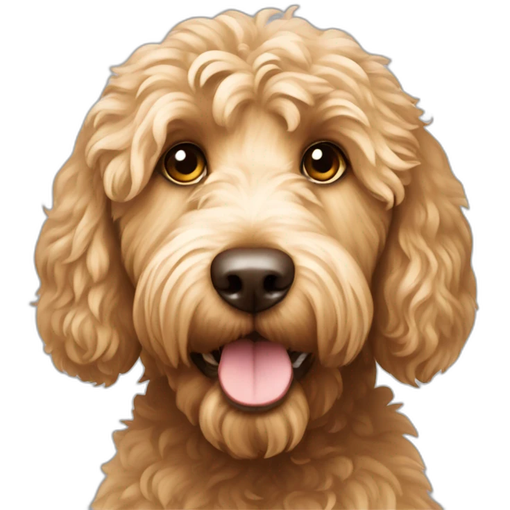 golden Australian labradoodle emoji