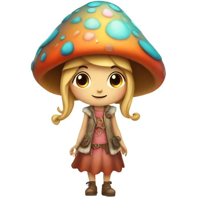 Fille champignon emoji