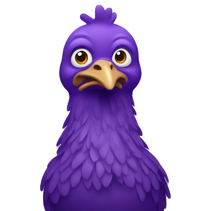 Purple chiken  emoji
