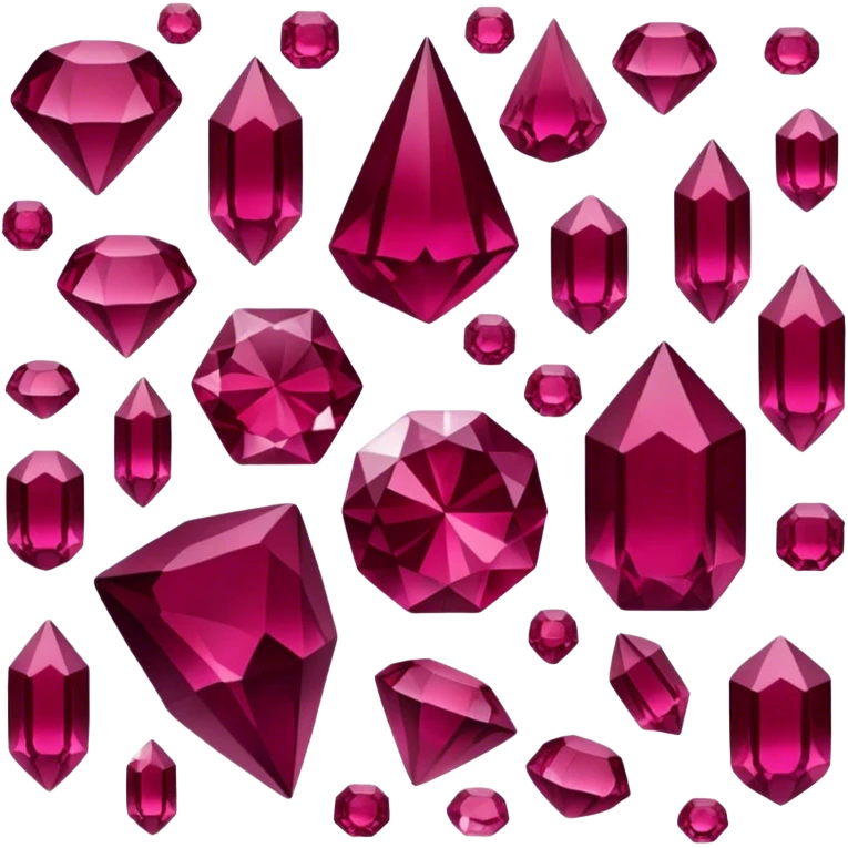 Crystals Burgundy emoji