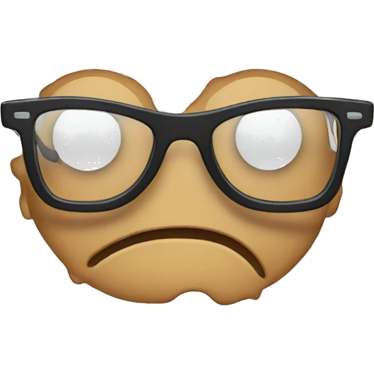 Sinking glasses emoji