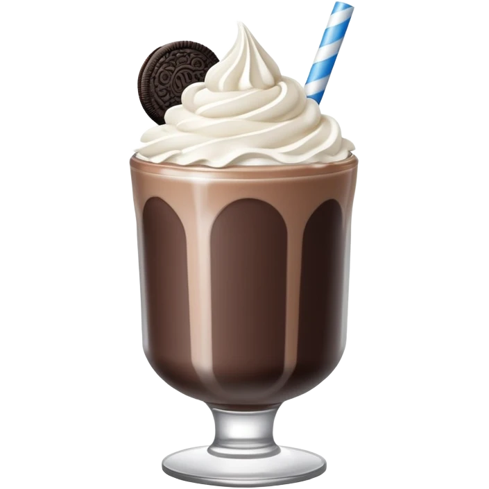 Oreo milkshake emoji