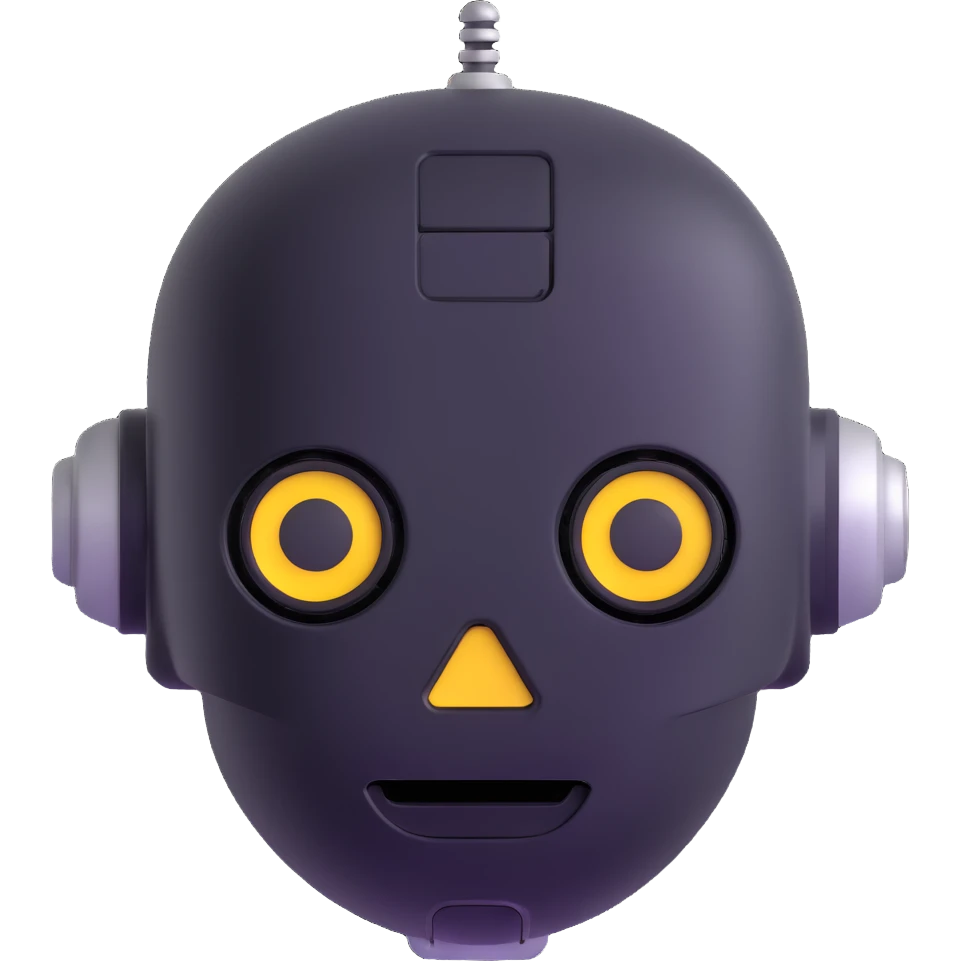 robot face emoji