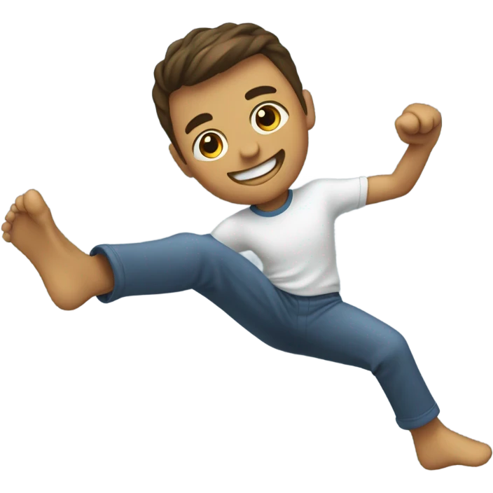 Kicking feet’s emoji