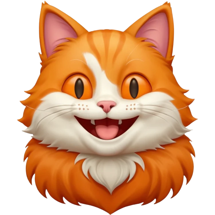 یه گربه در حال خنده باشه emoji