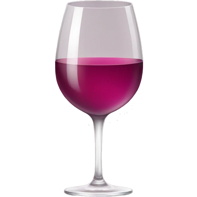 Wine glass fancy emoji