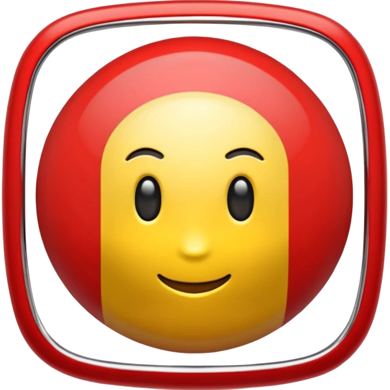 Red and yellow 67 emoji
