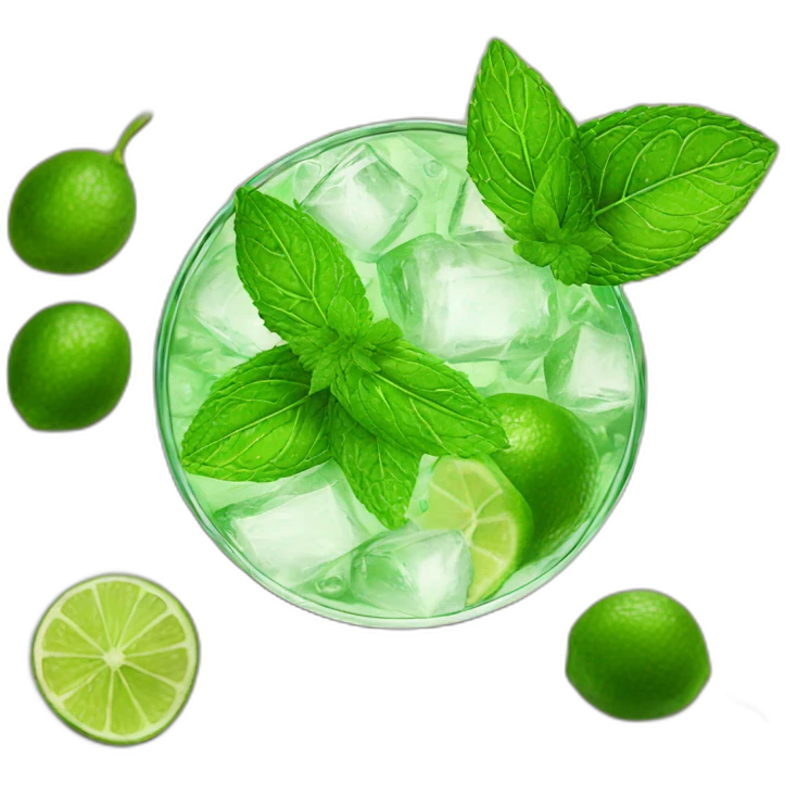 Six mojito on table emoji