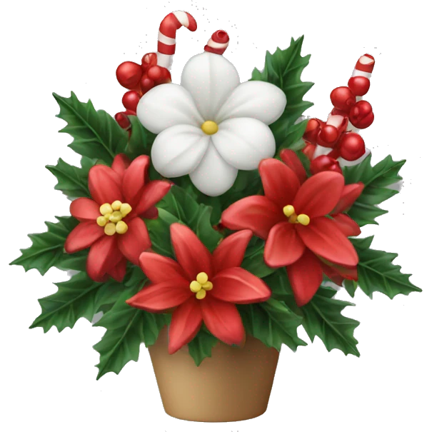 Christmas flower arrangement  emoji