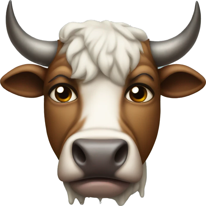 Bull with tears emoji