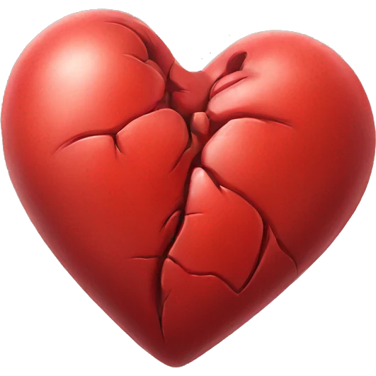 Realistic heart emoji