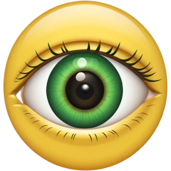 Green eye emoji