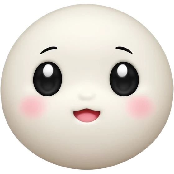 A cute mochi character with eyes emoji