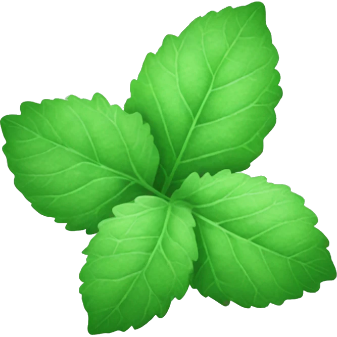 mint leaf emoji