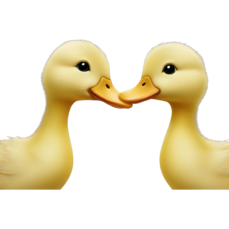 Duckling kiss emoji