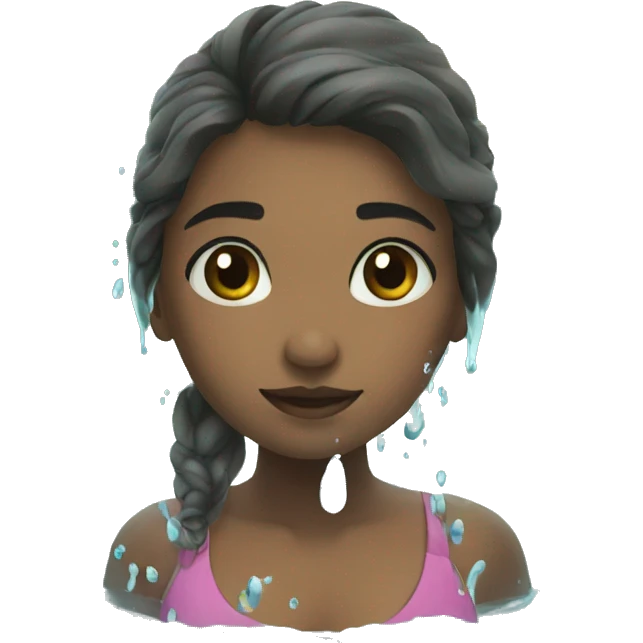 Girl in water emoji