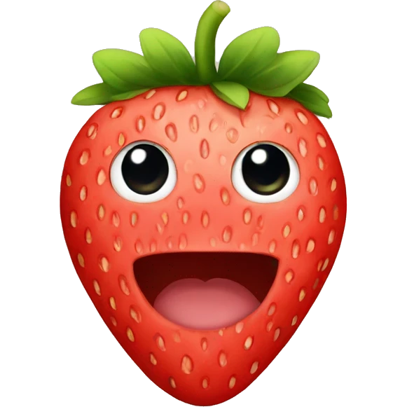 Strawberry avena  emoji
