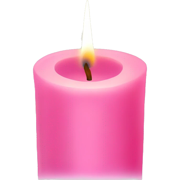 pink candle  emoji
