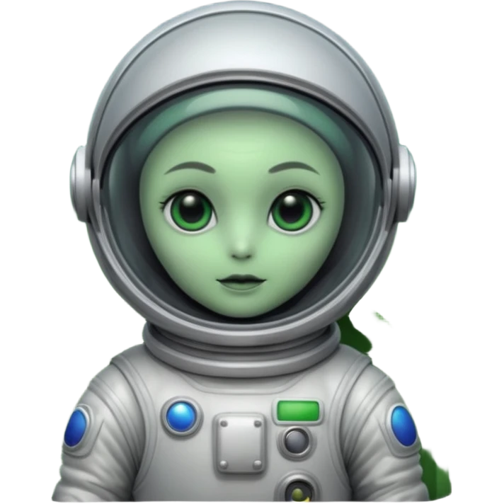 un alien sur la lune emoji