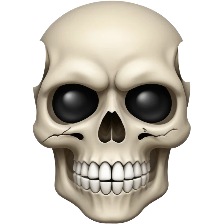 squinting skull with exaggerated expression emoji