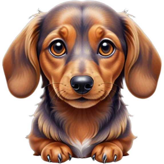 Stoned wienerdog emoji
