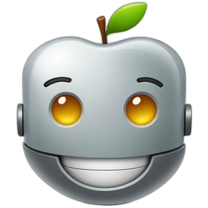 Roboter smile apple emoji