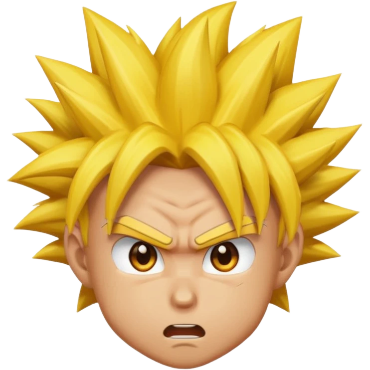A super Saiyan Goku head emoji emoji