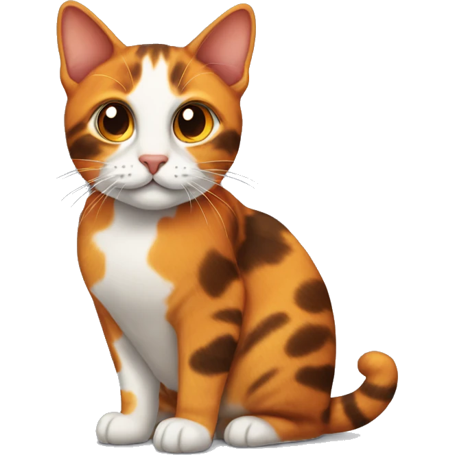 tortishell and orange cat emoji