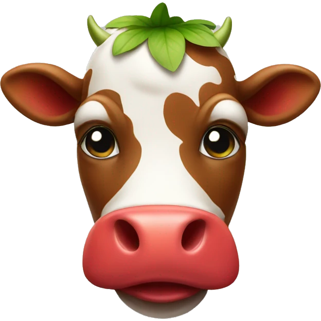 strawberry cow emoji