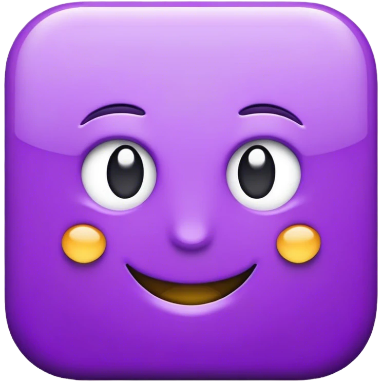 W in purple color emoji