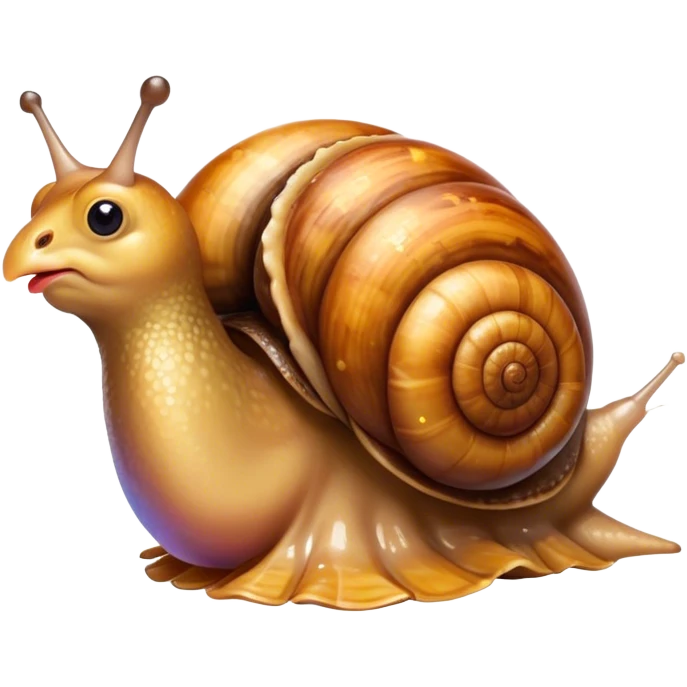 Snail with chicken legs emoji