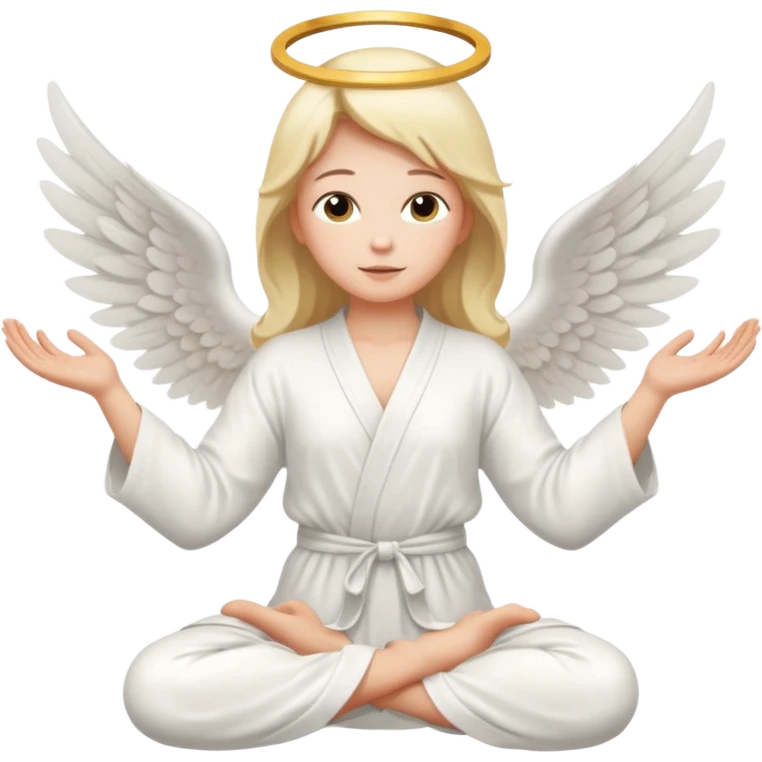 yoga angel emoji