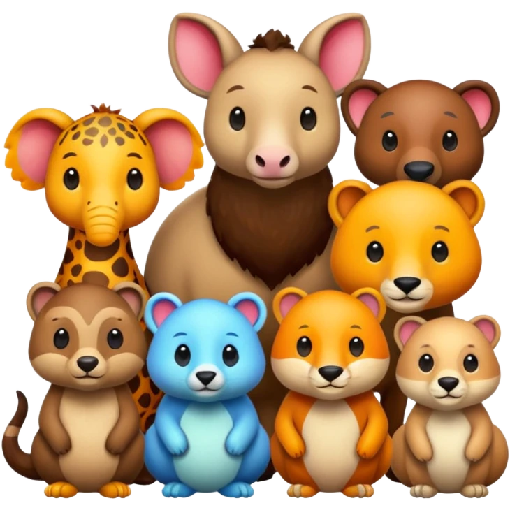 High resolution of animals emoji
