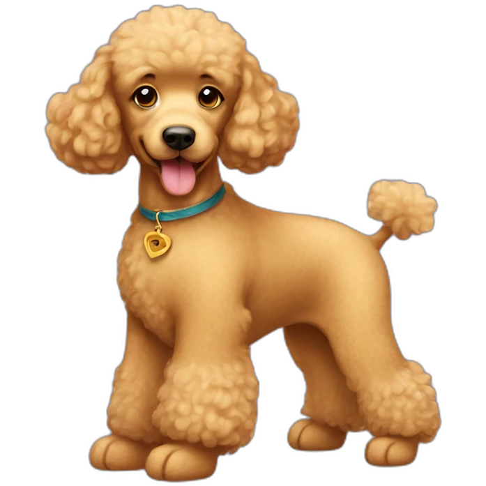 golden poodle with teddy bear haircut emoji