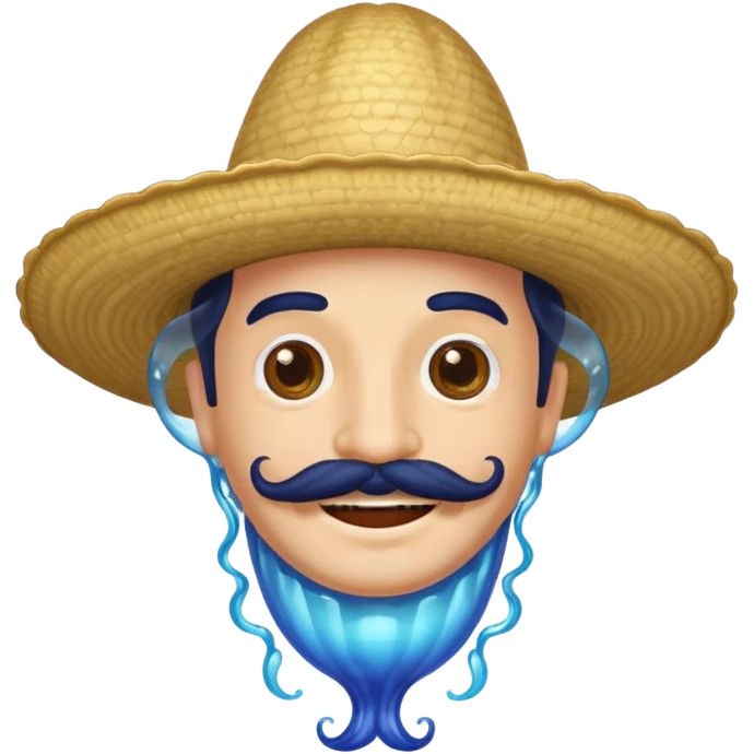Un portugais avec une moustache mexicaine qui rigole  emoji