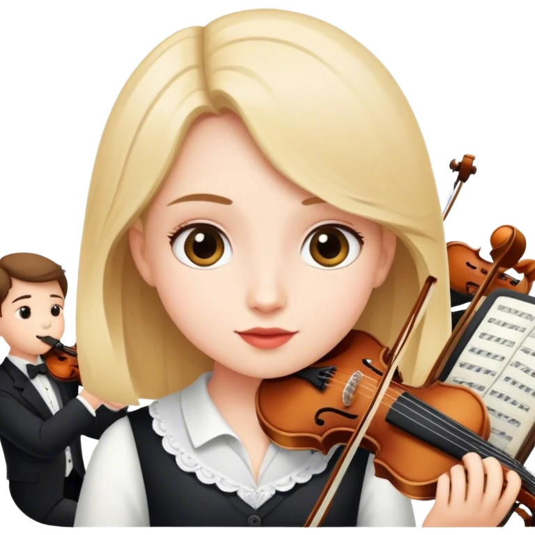 Orchestra girl emoji