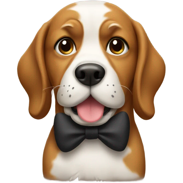 Dog with a mustache  emoji