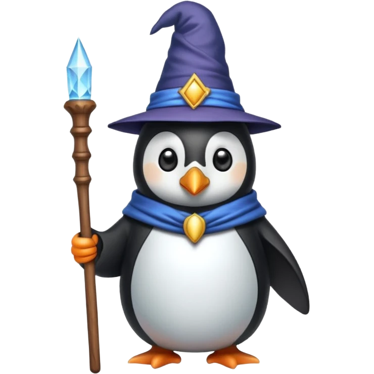 Penguin Wizard emoji