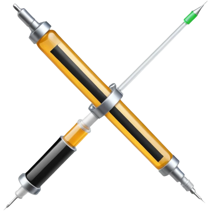 Syringe with black tape over it.
 emoji