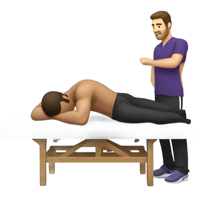 Justin Tucker getting a massage emoji