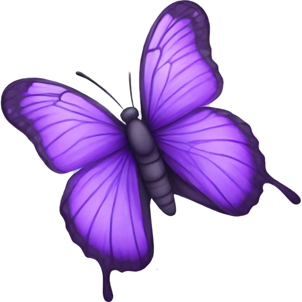 Purple butterfly emoji