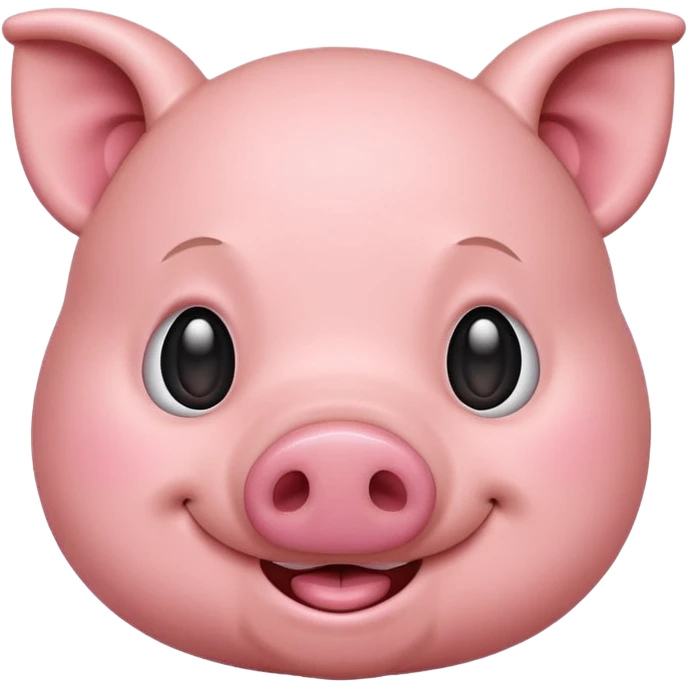 make a emoji of a fat cartoon pig emoji