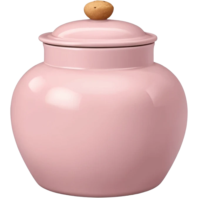 Pale pink cookie jar  emoji